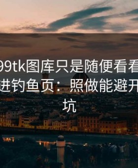 我以为99tk图库只是随便看看，结果差点点进钓鱼页：照做能避开大多数坑